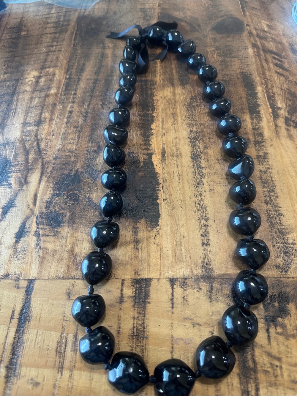 Hawaiian Kukui Nit  Bead Necklace - Women Jewelry